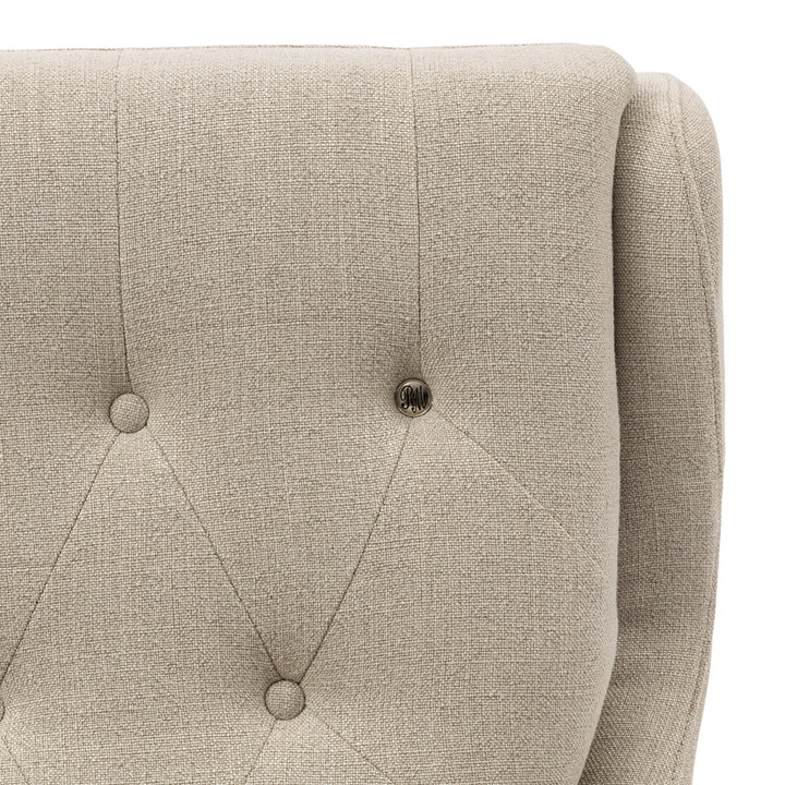 Armchair The Statesman Fabulous Flax Mouliné Linen