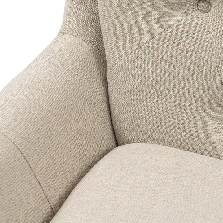 Armchair The Statesman Fabulous Flax Mouliné Linen