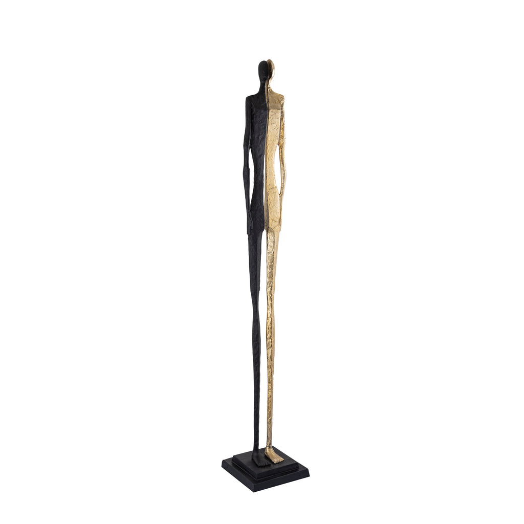 Thijs Zwart Aluminium Standbeeld Man Half Goud L