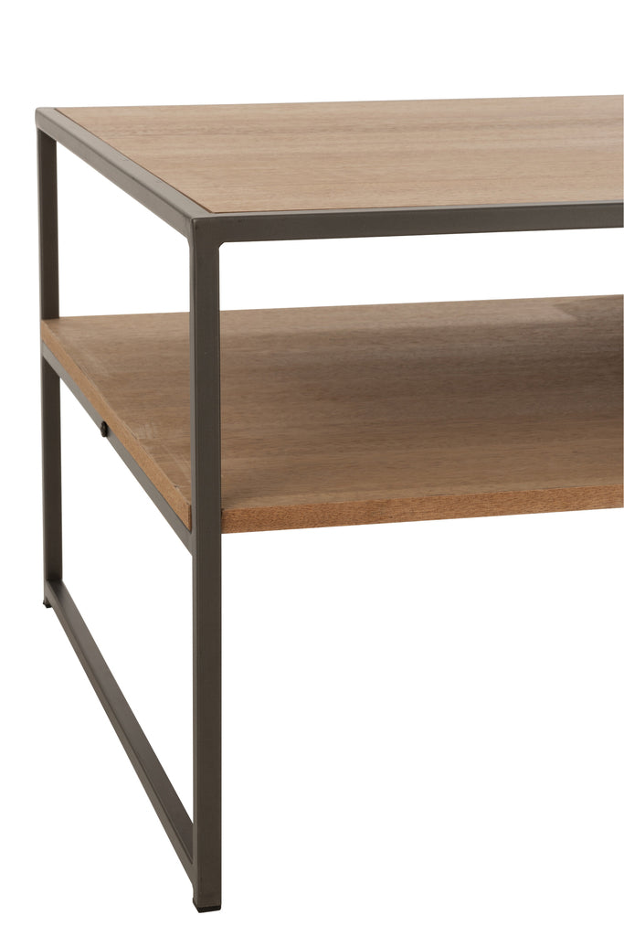 J-Line Tv-tafel 1 lade hout/metaal naturel