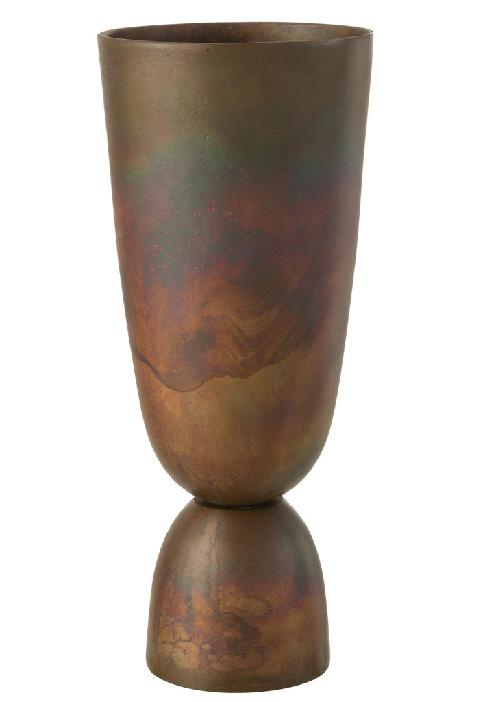 J-Line Vase Thor Aluminium Bronze Groß