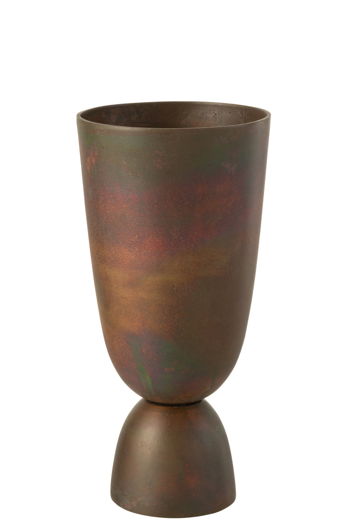 J-Line Vase Thor Aluminium Bronze Klein