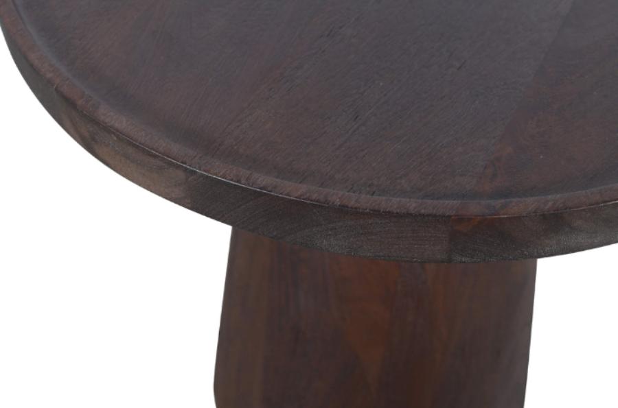 PTMD Veas Side Table Mango Wood Brown Round