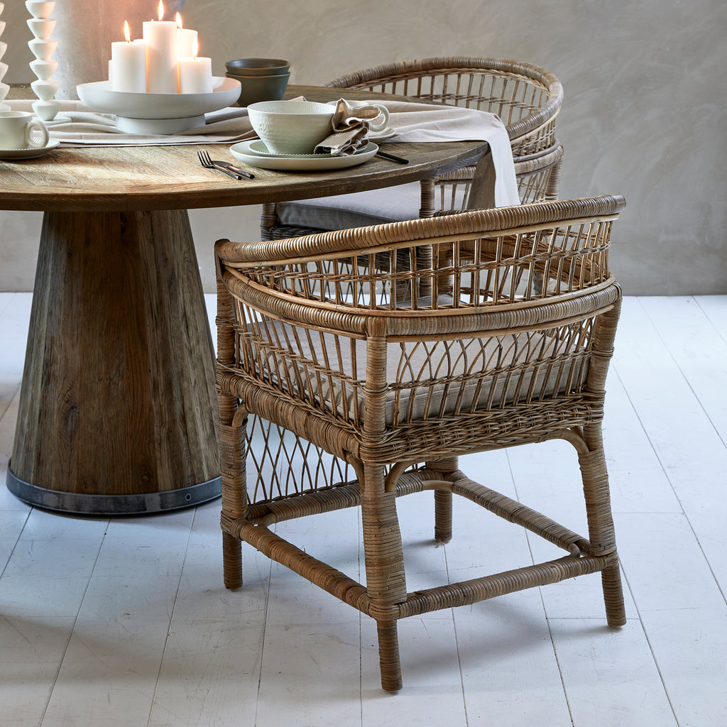 Riviera Maison Dining Chair Victoria Falls Natural Rattan