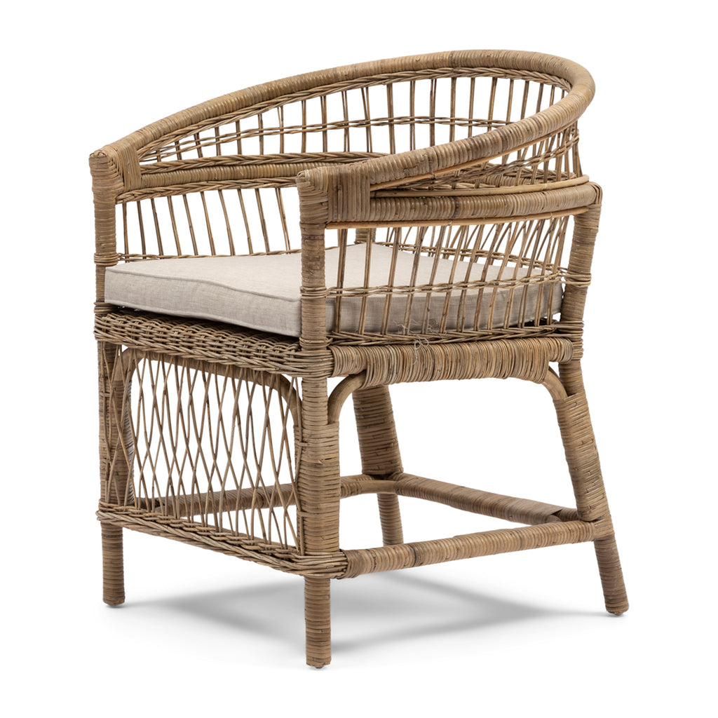 Riviera Maison Dining Chair Victoria Falls Natural Rattan