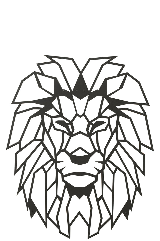 J-Line Wall Decoration Lion Metal