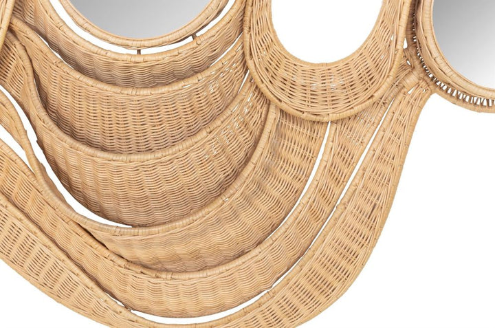 Wave Spiegel Rotan