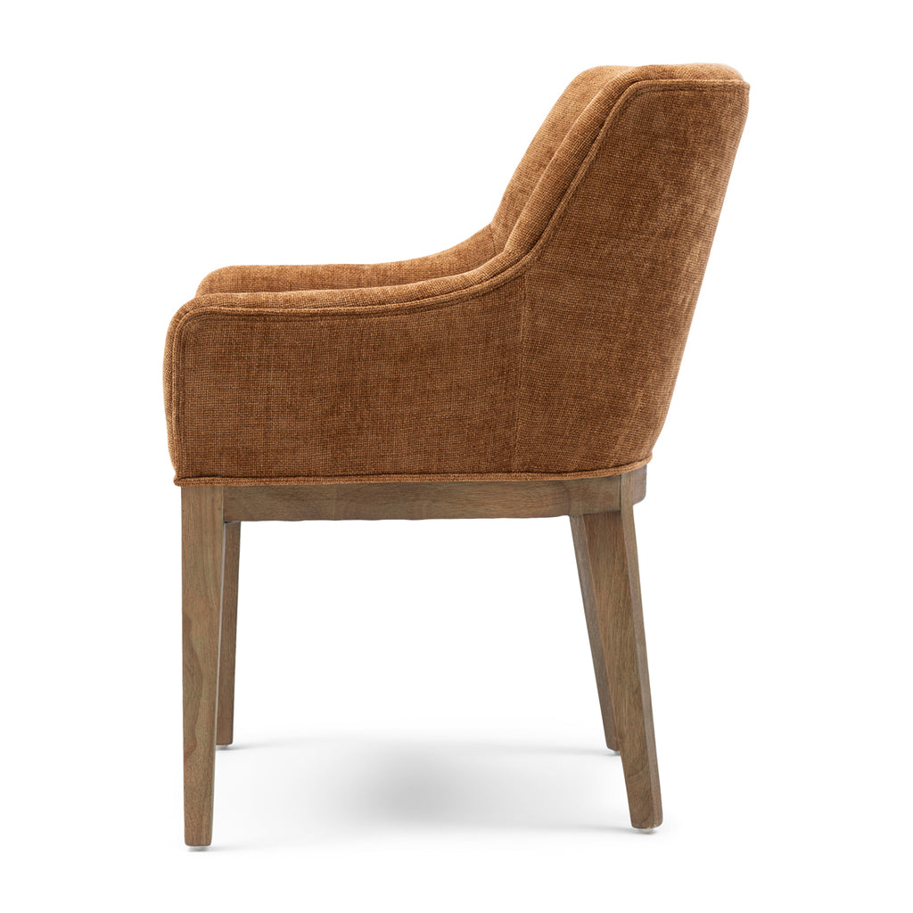 Rivièra Maison Dining chair with armrest Whistler Brown