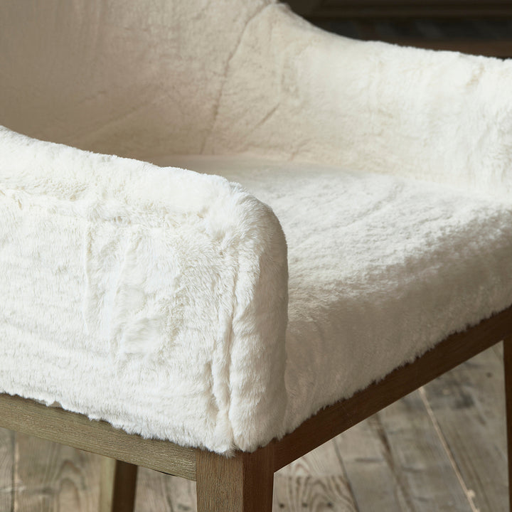 Rivièra Maison Dining Chair Whistler Snow Faux Fur