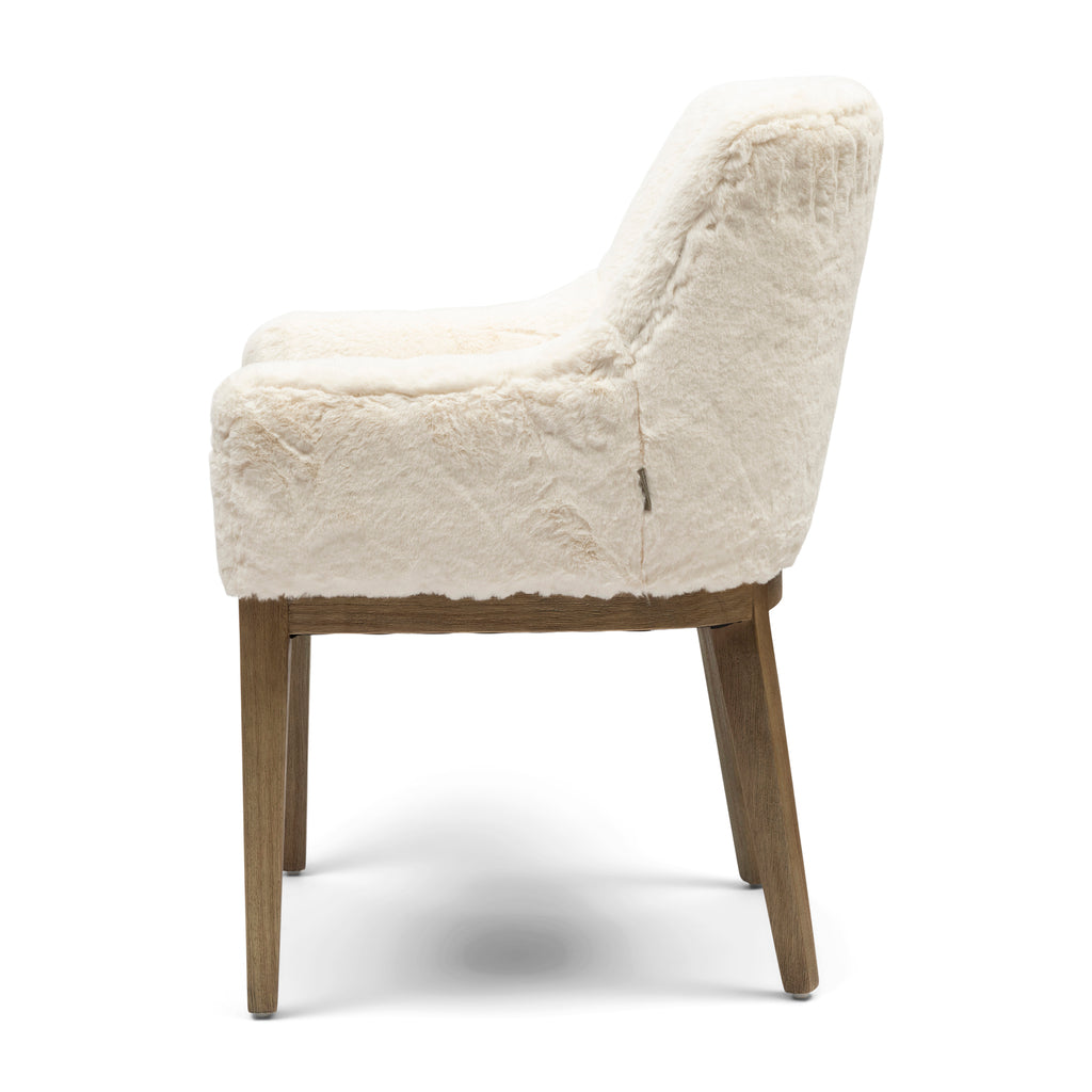 Rivièra Maison Dining Chair Whistler Snow Faux Fur