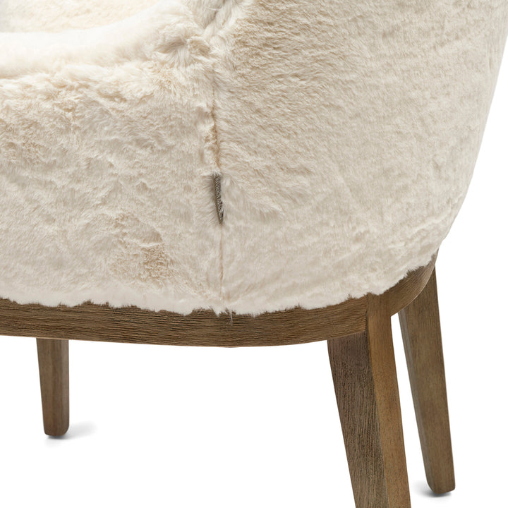 Rivièra Maison Dining Chair Whistler Snow Faux Fur