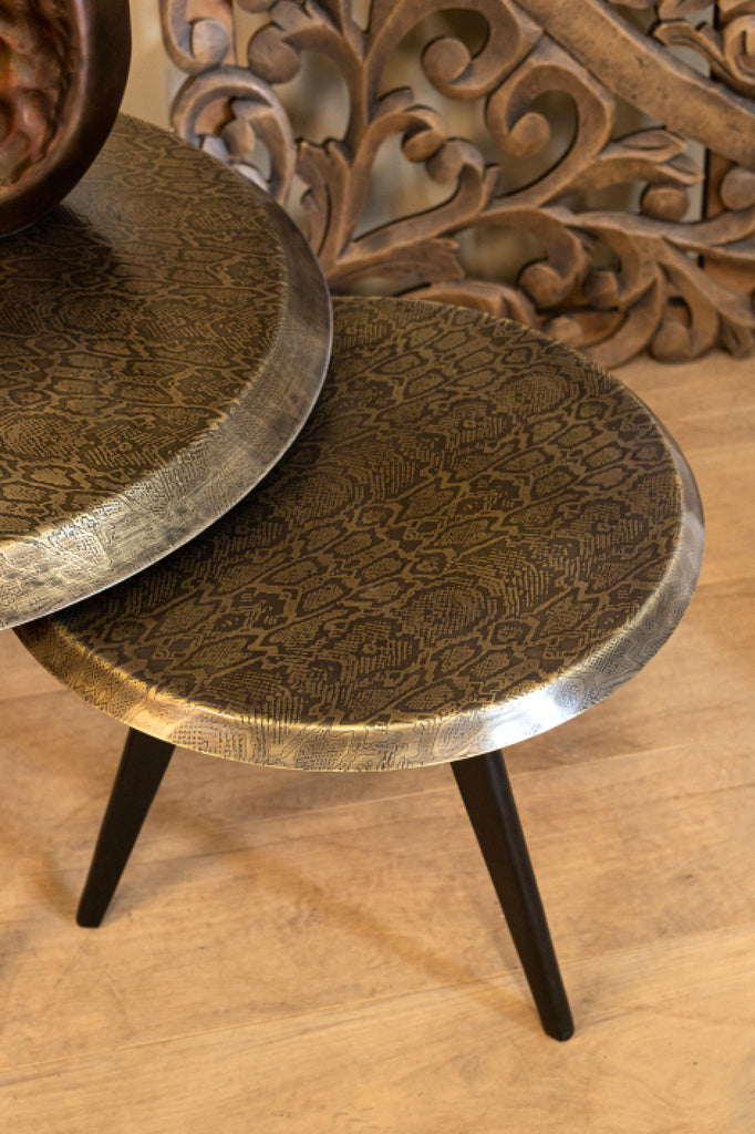 PTMD Winth Salontafel Etched Snake Print L