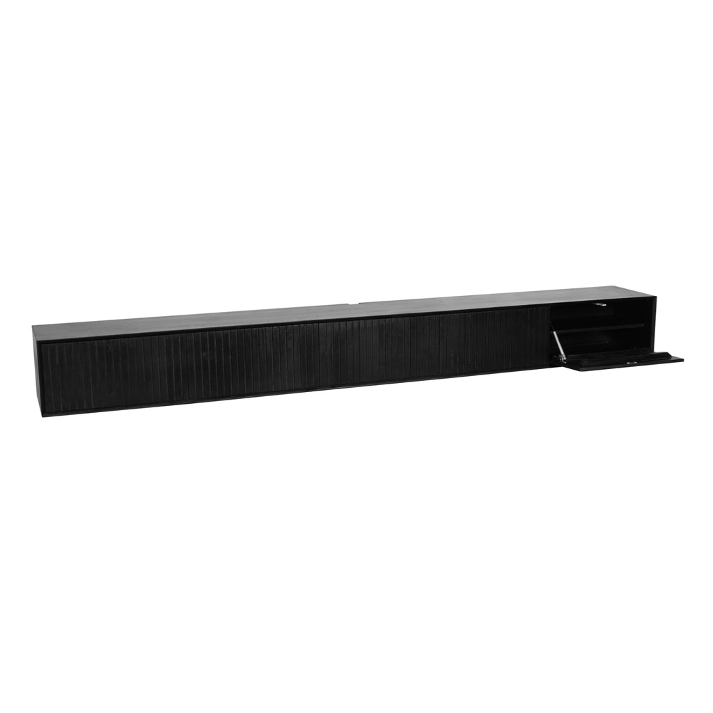 Floating TV cabinet Madison Black | 280 cm